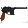 Réplique Pistolet Mauser C-96, Allemagne 1896, Métal et Bois