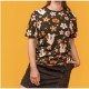 Camiseta negra Halloween Mickey & Minnie fantasmas