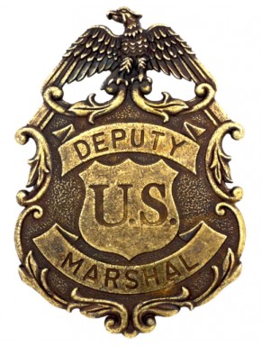 Placa de marshal con águila