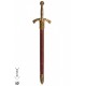 Abre-cartas Espada Templária com Bainha de 27 cm