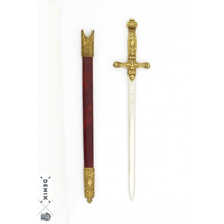 Abrecartas espada de Napoleón con funda