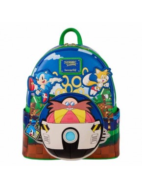 Mini mochila Sonic con bolsillo en 3D