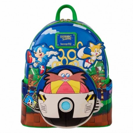 Mini mochila Sonic con bolsillo en 3D