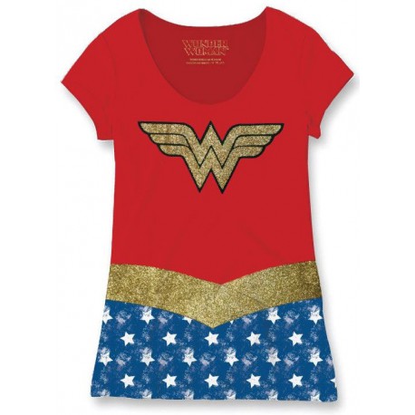 Camiseta Chica Cosplay Wonder Woman Costume DC Cómics