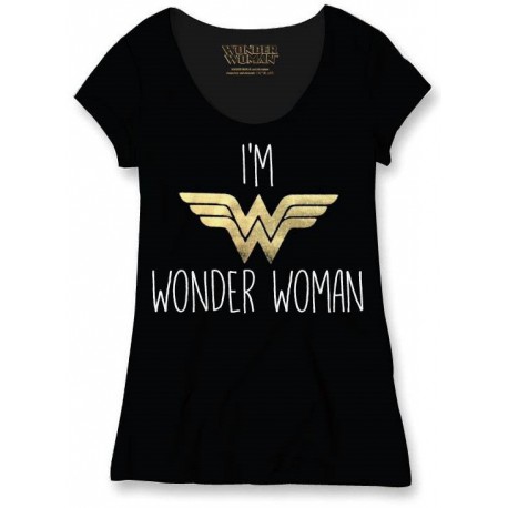 T-shirt Girl I'm Wonder Woman DC Comics