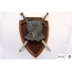 Panoplia con coraza y 2 espadas