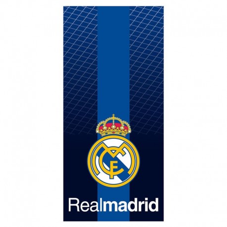 Toalla Real Madrid azul microfibra 70x140cm