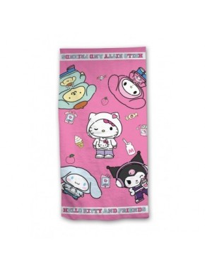 Toalla de microfibra Hello Kitty and Friends 70x140cm