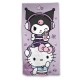 Toalla de microfibra Hello Kitty and Kuromi 70x140cm