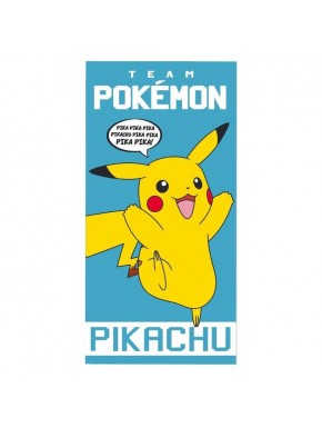 Toalla de microfibra Pikachu pika pika Pokémon 70x140cm