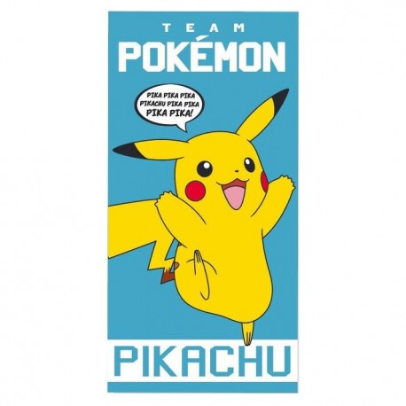 Toalla de microfibra Pikachu pika pika Pokémon 70x140cm