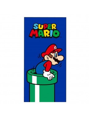 Toalla Microfibra Super Mario tubería 70x140cm