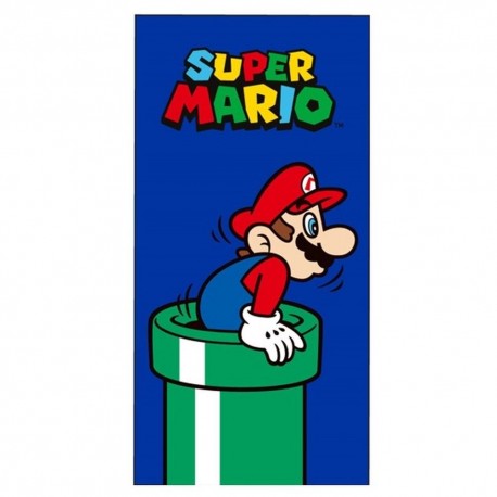 Toalla Microfibra Super Mario tubería 70x140cm