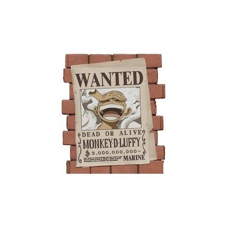 WANTED LUFFY HUCHA 16 CM ONE PIECE