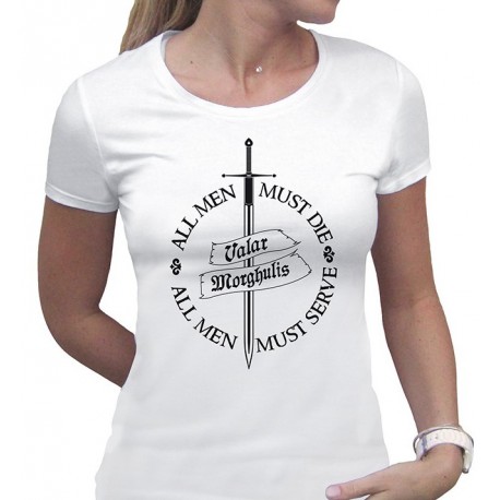 Camiseta Chica Valar Morghulis Juego de Tronos