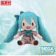 Hatsune Miku Peluche Fuwa Petit Hatsune Miku Going Out Series Zoo Ver. M 22 cm