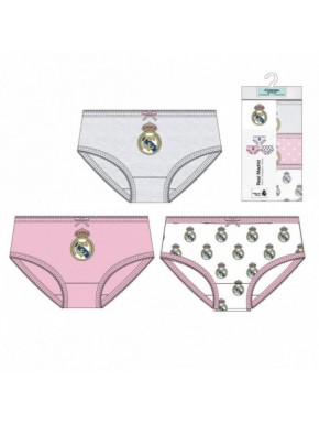 PACK BRAGUITAS SINGLE JERSEY 3 PIEZAS REAL MADRID