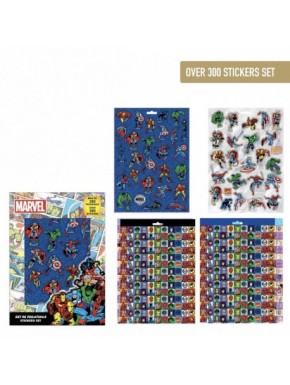 Pack d'autocollants Marvel avec plus de 300 unités