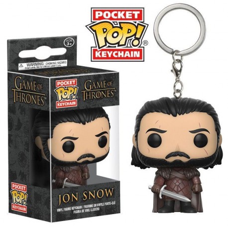 Llavero mini Funko Pop! Jon Snow Juego de Tronos 2017