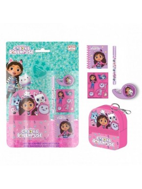 SET DE PAPELERÍA MINIMOCHILA GABBY´S DOLLHOUSE
