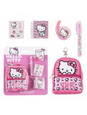 SET DE PAPELERÍA MINIMOCHILA HELLO KITTY