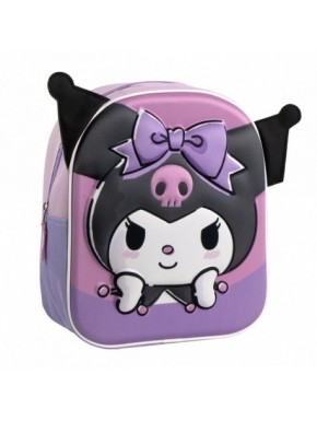 MOCHILA INFANTIL 3D APLICACIONES HELLO KITTY KUROMI