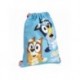 Saquinho Escolar Bluey 100% Poliéster com Design Bingo e Bluey