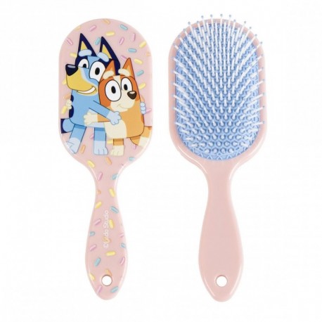 Brosse à cheveux enfant Bluey rectangulaire rose ABS