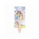 Cepillo de pelo infantil Bluey rectangular rosa ABS
