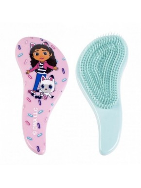 Brosse démêlante enfant Gabby's Dollhouse rose en plastique