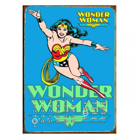 Calendario Perpetuo Wonder Woman Azul