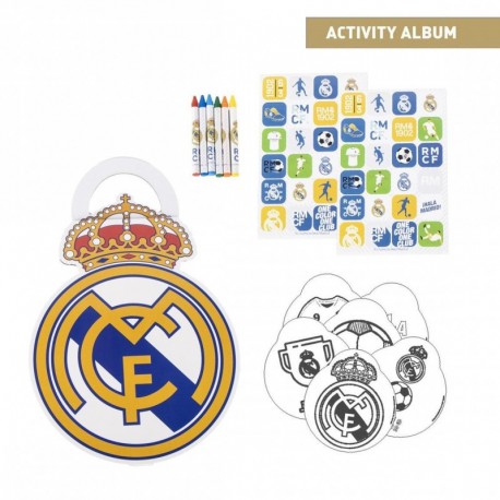 Álbum de Actividades Coloreable Real Madrid para niños