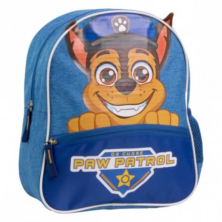 Mochila infantil azul Patrulha Canina 100% poliéster
