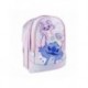 Mochila Escolar Média 41 cm Stitch Lilás 100% Poliéster