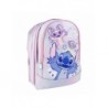 Mochila Escolar Média 41 cm Stitch Lilás 100% Poliéster