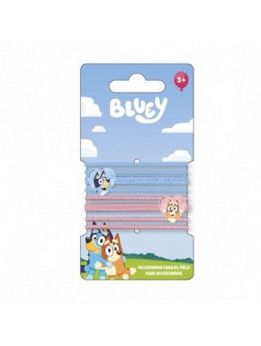 ACCESORIOS PELO ELÁSTICOS 8 PIEZAS BLUEY