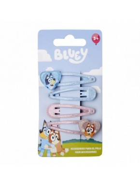 ACCESORIOS PELO CLIPS 4 PIEZAS BLUEY