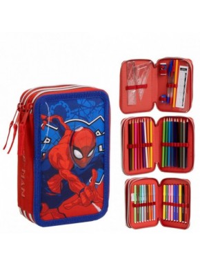 PLUMIER CON ACCESORIOS GIOTTO SPIDERMAN