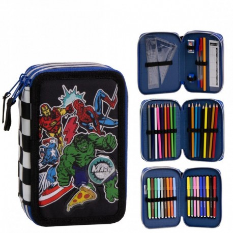 PLUMIER CON ACCESORIOS GIOTTO AVENGERS