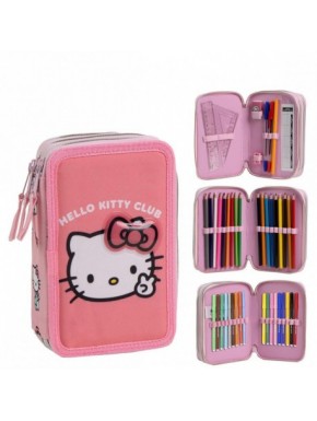 Trousse Giotto Hello Kitty rose 100% polyester pour enfants