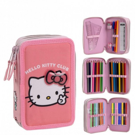 Plumier Giotto Hello Kitty para niños 100% polyester rosa