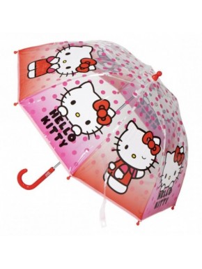 Paraguas rosa burbuja Hello Kitty 45 cm