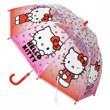 Paraguas rosa burbuja Hello Kitty 45 cm