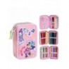Trousse Giotto Minnie avec Accessoires en Polyester Rose