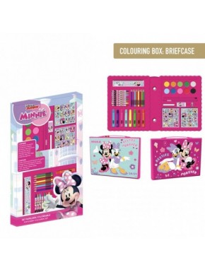 SET PAPELERÍA COLOREABLE CAJA MINNIE