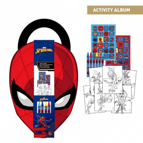 Álbum de Atividades Colorível Spiderman para Crianças