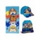 Ensemble Serviette, Casquette et Sac Paw Patrol Bleu