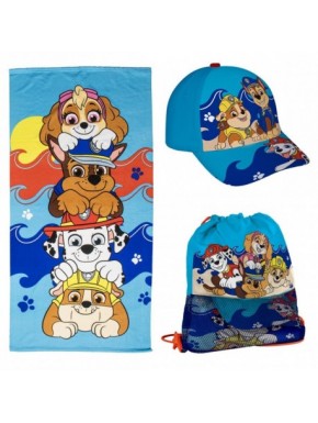TOALLA SET SAQUITO PAW PATROL