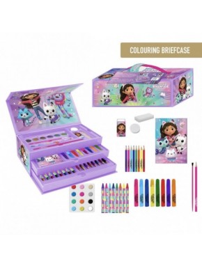 SET PAPELERÍA COLOREABLE MALETÍN GABBY´S DOLLHOUSE