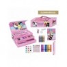 Coloring Briefcase Stationery Set Hello Kitty Multicomposition - Pink